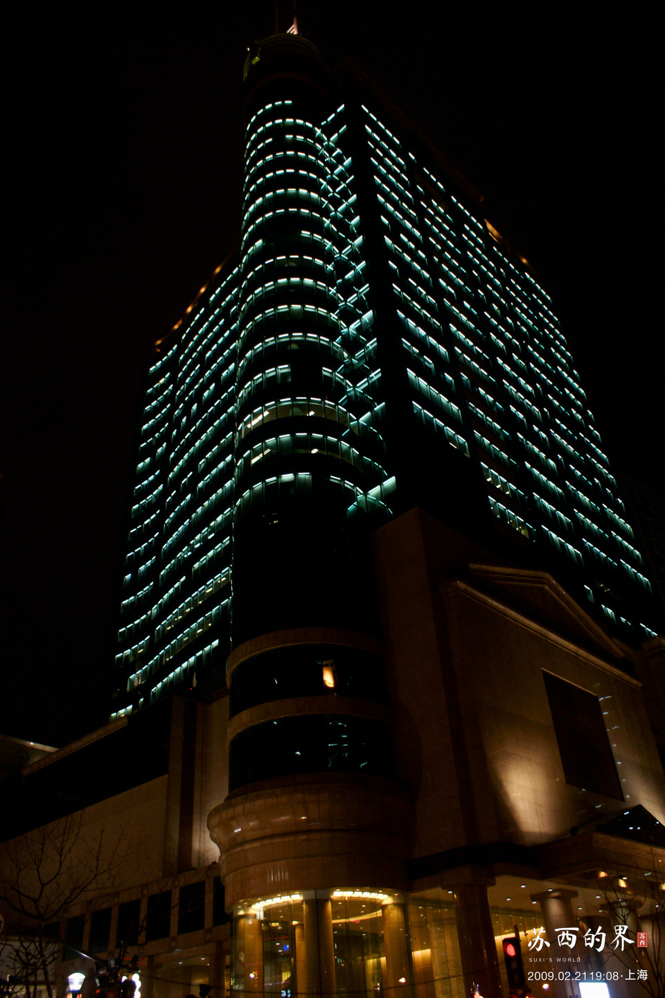 灯光曲线 · 上海 · 2009.02.21 19:08